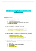 WGU C213 Accounting Test Bank-with 100% verified solutions-2023-2024