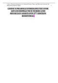 Lehne’s Pharmacotherapeutics for Advanced Practice Nurses and Physician Assistants 2nd Edition Rosenthal Test Bank Chapter 1-92 