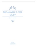 NR 546 WEEK 5 CASE STUDY 2023