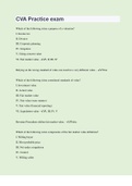 CVA Practice exam | 140 Questions with 100% Correct Answers | Updated & Verified