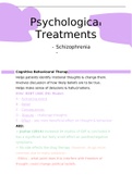 Psychological Treatments for Schizophrenia