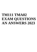 TM111 TMA02 EXAM QUESTIONS AND ANSWERS 2023 & TM111 Introduction To Computing Exam -complet 2023