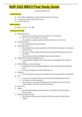 NUR 4323 MDC4 Final Study Guide ASSURED SUCCESS NUR 4323 MDC4 Final Study Guide ASSURED SUCCESS NUR 4323 MDC4 Final Study Guide ASSURED SUCCESS NUR 4323 MDC4 Final Study Guide ASSURED SUCCESS NUR 4323 MDC4 Final Study Guide ASSURED SUCCESS NUR 4323 MDC4 F