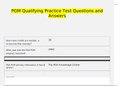 Pgm Qualifying Practice Test  questions verified with 100% correct answers