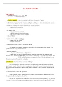 Notes de cours cinéma