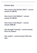 Echelon Quiz with 100% correct answers