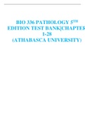 BIO 336 PATHOLOGY 5TH EDITION TEST BANK |CHAPTER  1-28 