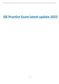 SIE Practice Exam latest update 2023