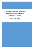 ATI TEAS 6 Science Anatomy & Physiology (A&p) & Chemistry - Study Guide with Questions & Answers Explained (Scored 98%) Updated 2023