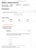 ITS 410 Module 2: Mastery Exercise
