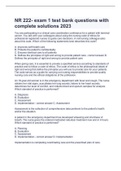 NR 222- exam 1 test bank questions with complete solutions 2023