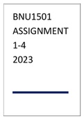 BNU1501 ASSIGNMENT 1-4 COMBO 2023