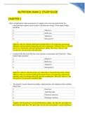 NR 566 NUTRITION EXAM 2: STUDY GUIDE COMPLETE SOLUTION LATEST TEST