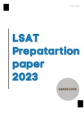 Lsat Preparation Guide 2023 - Lsat Notes Solution pack practice test