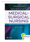 TESTBANK FOR ADVANTAGE FOR MEDICAL SURGICAL NURSING: MAKING CONNRCTIONS TO PTACTICE 2ND EDITION HOFFMAN SULLIVAN 100% VERIFIED COMPLETE GUIDE.