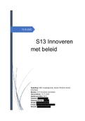 S13 Innoveren met beleid