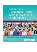 TEST BANK FOR FOUNDATION OF POPULATION HEALTH  FOR COMMUNITY/PUBLIC  HEALTHNURSING 5TH  EDITION STANHOPE