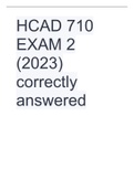 HCAD 710 EXAM 2 (2023) correctly answered.