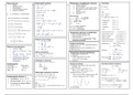 Cheatsheet and summary lineair algebra
