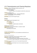 L10: Thermodynamics and Chemical Reactions