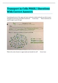 Transport in Cells POGIL | Questions With Correct Answers