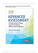 Test Bank For Advanced Assessment Interpreting Findings and Formulating Differential Diagnoses, 5th Edition by Mary Jo Goolsby, Laurie Grubbs| 9781719645935| All Chapters 1-22| LATEST