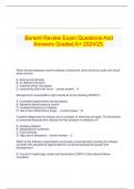 Bonent Review Exam Questions And Answers Graded A+ 2024/25.