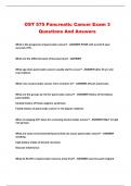 OST 575 Pancreatic Cancer Exam 3 Questions And Answers 