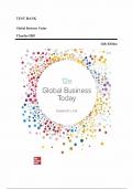 TEST BANK For Global Business Today, 12th Edition By Charles Hill 