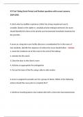 ATI Test Taking Starts Pretest and Posttest questions with correct answers 20242025.  A client who has audible respiratory stridor has airway impairment and is unstable. Based on the stable vs. unstable priority-setting framework, the nurse should