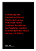 Exam (elaborations) RN - Registered Nurse  Foundations of Population Health for Community/Public Health Nursing, ISBN: 9780323443838