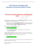 AZ-104 Exam Test Bank (250 Questions and Answers)2023 version