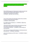 Nims NEWEST 2024 WITH COMPLETE QUESTIONS AND CORRECT VERIFIED ANSWERS (DETAILED ANSWERS) ALREADY GRADED A+ 100% GUARANTEED TO PASS CONCEPTS!!! Which NIMS Management Characteristic includes documents that record and communicate incident objectives, tactics