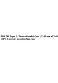 BIO 201 Topic 5: Tissues Graded Quiz | 35.00 out of 35.00 100% Correct | straighterline.com.