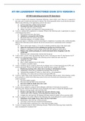 COMPREHENSIVE/FULL SETS FOR: ATI RN LEADERSHIP/ RN LEADERSHIP/ VATI RN LEADERSHIP; QUESTIONS ALL WITH 100% CORRECT ANSWERS, LATEST 2023 | GUARANTEE A+ SCORE |VERIFIED