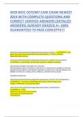 WEB WOC OSTOMY CARE EXAM NEWEST 2024 WITH COMPLETE QUESTIONS AND CORRECT VERIFIED ANSWERS (DETAILED ANSWERS) ALREADY GRADED A+ 100% GUARANTEED TO PASS CONCEPTS!!! vesicostomy/ileovesicostomy/appendicovesicostomy location - ANSW..just above the pubic bone 