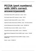 PCCSA (port numbers) with 100- correct answers(passed).