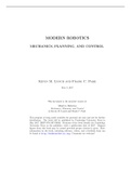 MODERN ROBOTICS MECHANICS, PLANNING, AND CONTROL