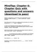 MindTap Chapter 6 Chapter Quiz with questions and answers (download to pass)