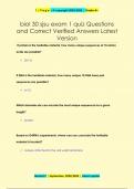 biol 30 sjsu exam 1 quiz Questions  and Correct Verified Answers Latest Version