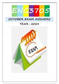 ENG3705 OCTOBER EXAM ANSWERS 2024