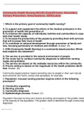 Community Health Nursing NCLEX Exam(Primary, Secondary, Tertiary Prevention. Immunizations. AIDS)Latest 2022/2023.
