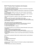 BCAT Practice Exam Questions And Answers