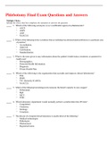 Phlebotomy Final Exam Questions and Answers
