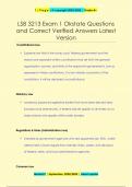 LSB 3213 Exam 1 Okstate Questions  and Correct Verified Answers Latest Version