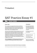 Official SAT Practice Tests 1 Essay