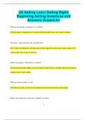 US Sailing Learn Sailing Right! Beginning Sailing Questions and  Answers Graded A+