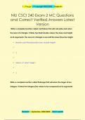 NIU CSCI 240 Exam 2 MC Questions  and Correct Verified Answers Latest Version