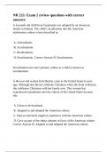 NR 222- Exam 2 review questions with correct answers