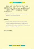 SJSU HIST 15A CIRIVILLERI FINAL  EXAM FALL Questions and Correct  Verified Answers Latest Version